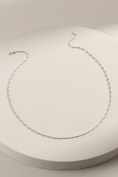 Francesca's Jiselle Sterling 20 Chain Necklace - Silver