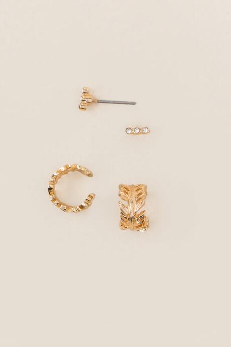 Francesca's Olivia Cuff Earring Set - Gold