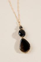 Francesca Inchess Concordia Glass Pendant In Black - Black