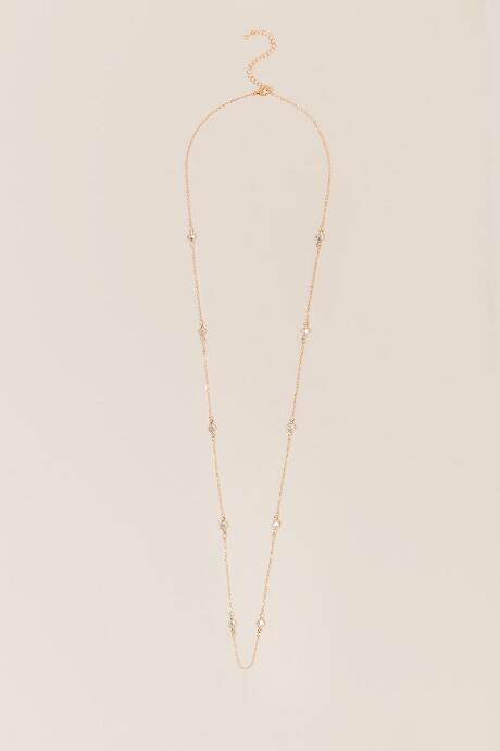 Francesca's Milo Jeweled Layer Necklace - Gold