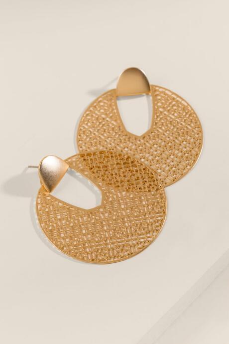 Francesca's Emerie Filigree Metal Earrings - Gold
