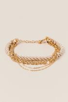 Francesca's Alayna Thread Chain Bracelet - Gold