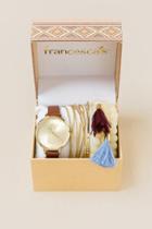 Francesca's Beretta Pineapple Watch Box Set - Crisp Champagne