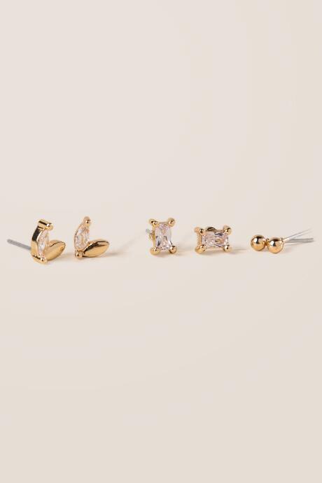 Francesca's Amaranth Stud Set - Crystal