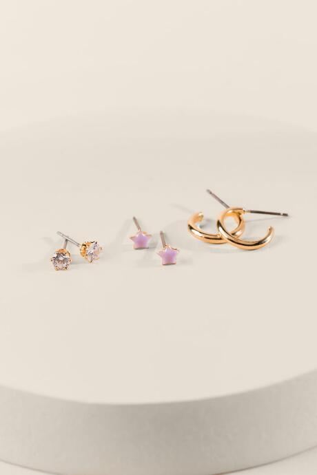 Francesca's Reah Star Stud Set - Gold