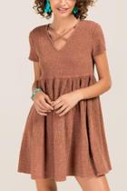 Francesca Inchess Belle Mineral Wash Shift Dress - Pink