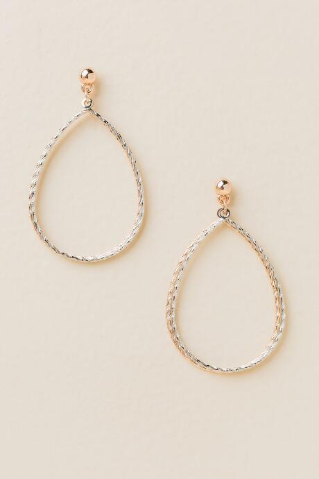 Francesca Inchess Jeana Two Tone Earrings - Mixed Plating