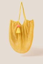 Francesca's Amara Mesh Bag - Yellow