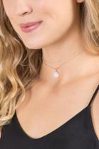 Francesca's Ria Rose Gold Double Layer Choker - Rose/gold