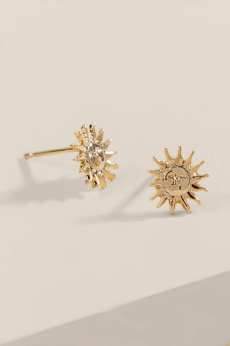Francesca's Bellamy Sun Studs - Gold