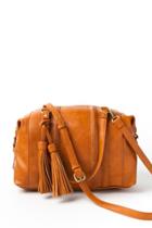 Francesca's Quinn Tassel Satchel - Camel