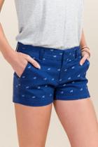 Tiny Unicorn Harper Tab Shorts - Navy