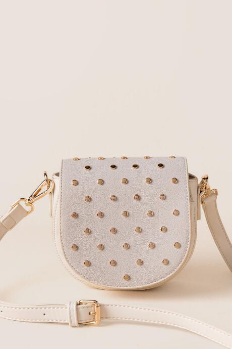 Francesca's Nicola Stud Crossbody - Ivory
