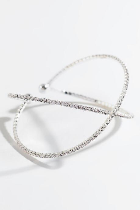 Francesca's Cassidy X Cupchain Bangle In Silver - Silver