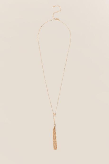 Francesca's Teagan Tassel Pendant Necklace - Gold