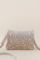 Francesca's Jessica Floral Perforated Crossbody - Ivory