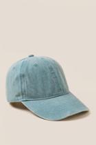 Francesca's Corwynn Distressed Baseball Hat - Teal