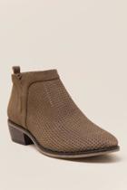 Restricted Nadia Perfo Cutout Bootie - Taupe