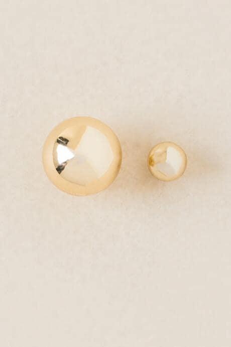 Francesca's Daria Ball Stud Earring - Gold