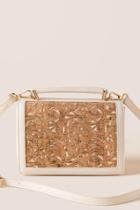 Francesca's Emerson Leather And Cork Satchel - Ivory