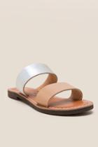 Mia Nila Double Band Sandal - Silver