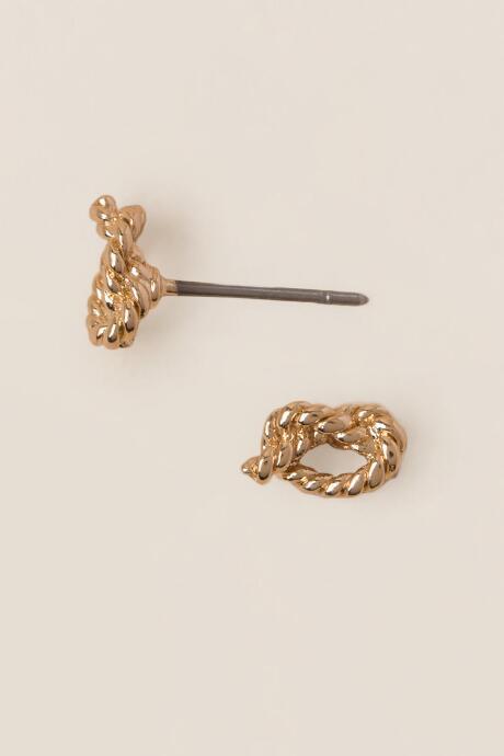 Francesca's Hastings Rope Knot Studs - Gold