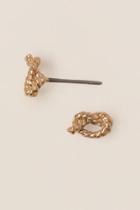Francesca's Hastings Rope Knot Studs - Gold