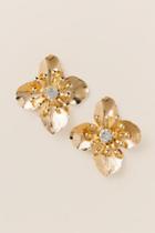 Francesca's Esmie Large Flower Stud Earring - Gold
