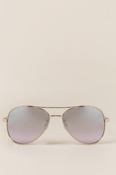 Francesca's Pepper Aviator Sunglasses - Lavender