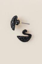 Francesca's Swan Stud Earring - Black