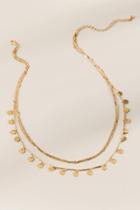 Francesca's Penelope Layered Coin Necklace - Gold