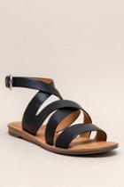 Report Quill Banded Sandal - Black