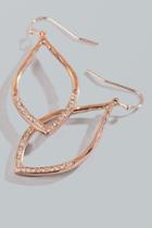 Francesca Inchess Maya Crystal Drop Earrings - Rose/gold