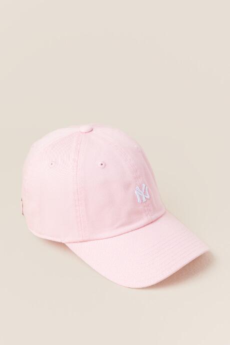 Francesca's New York Yankees Mini Logo Baseball Cap - Blush