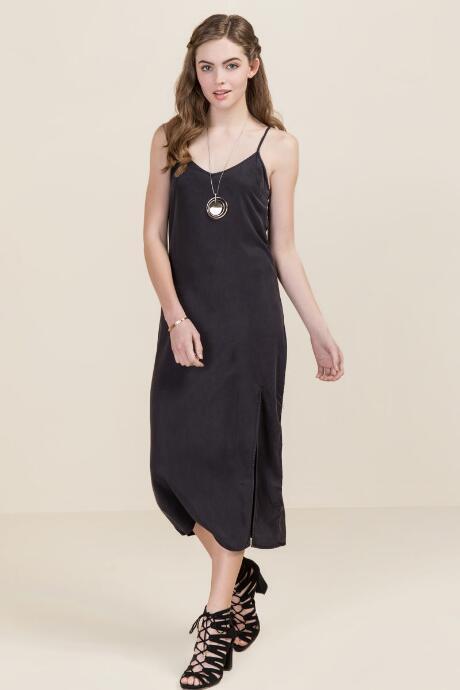 Francesca Inchess Michelle Midi Shift Dress - Black