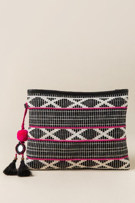 Francesca's Zailey Neon Tribal Clutch - Neon Pink