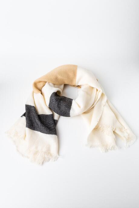 Francesca's Steffani Large Plaid Scarf - Brown