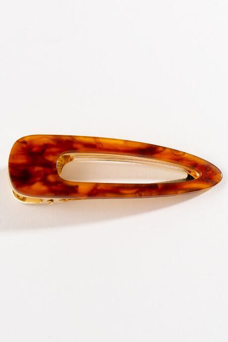 Francesca's Audrey Amber Teardrop Barrette - Amber
