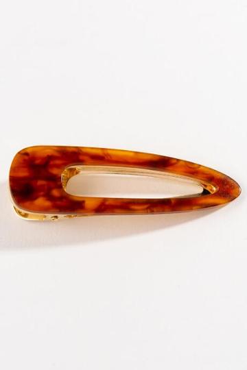 Francesca's Audrey Amber Teardrop Barrette - Amber