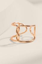 Francesca's Camryn Twisted Metal Ring - Gold