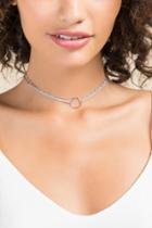 Francesca's Brinkley Choker Necklace - Gray