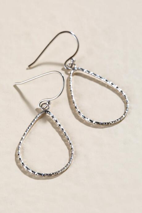 Francesca's Elaine Sterling Teardrop Earrings - Silver