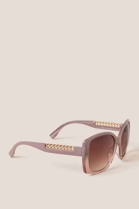 Francesca's Flagship Square Sunglasses - Nude