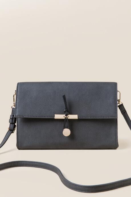 Francesca's Gabriela Hook Crossbody - Dark Grey