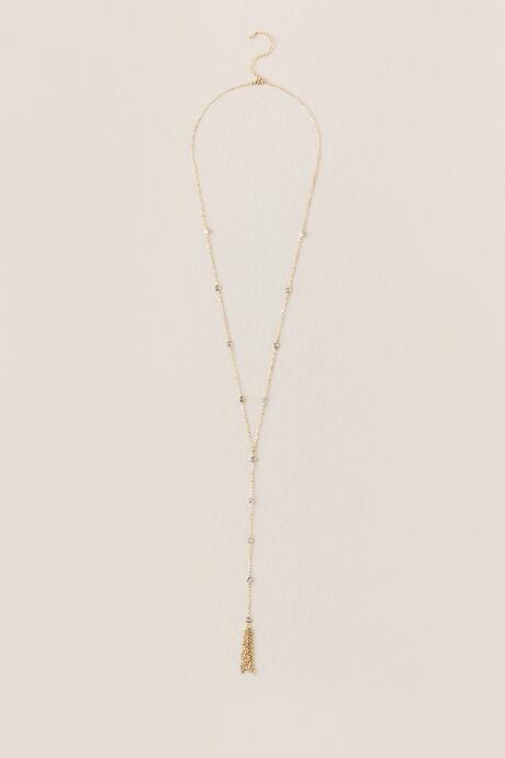 Francesca's Rachael Cubic Zirconia Station Y-neck - Gold