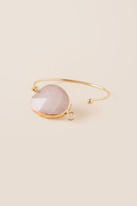 Francesca's Isabella Stone Bangle Bracelet In Blush - Blush