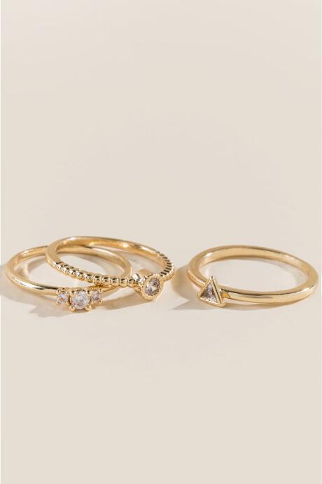 Francesca's Alayah Ring Set - Gold