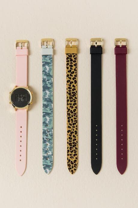 Francesca's Kristi Multi-band Digital Watch Box Set - Multi