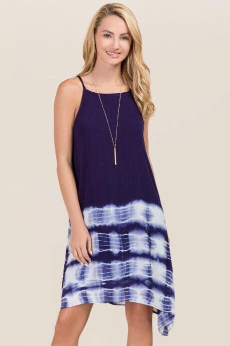 Blue Rain Danay Ombre Shift Dress - Navy