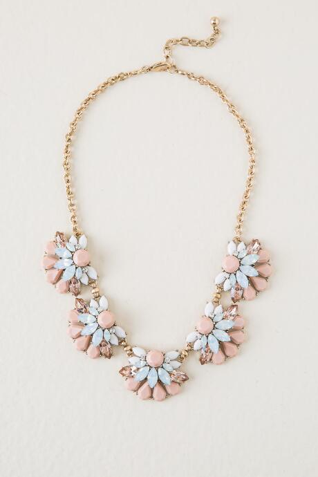 Francesca Inchess Gloria Statement Necklace - Blush